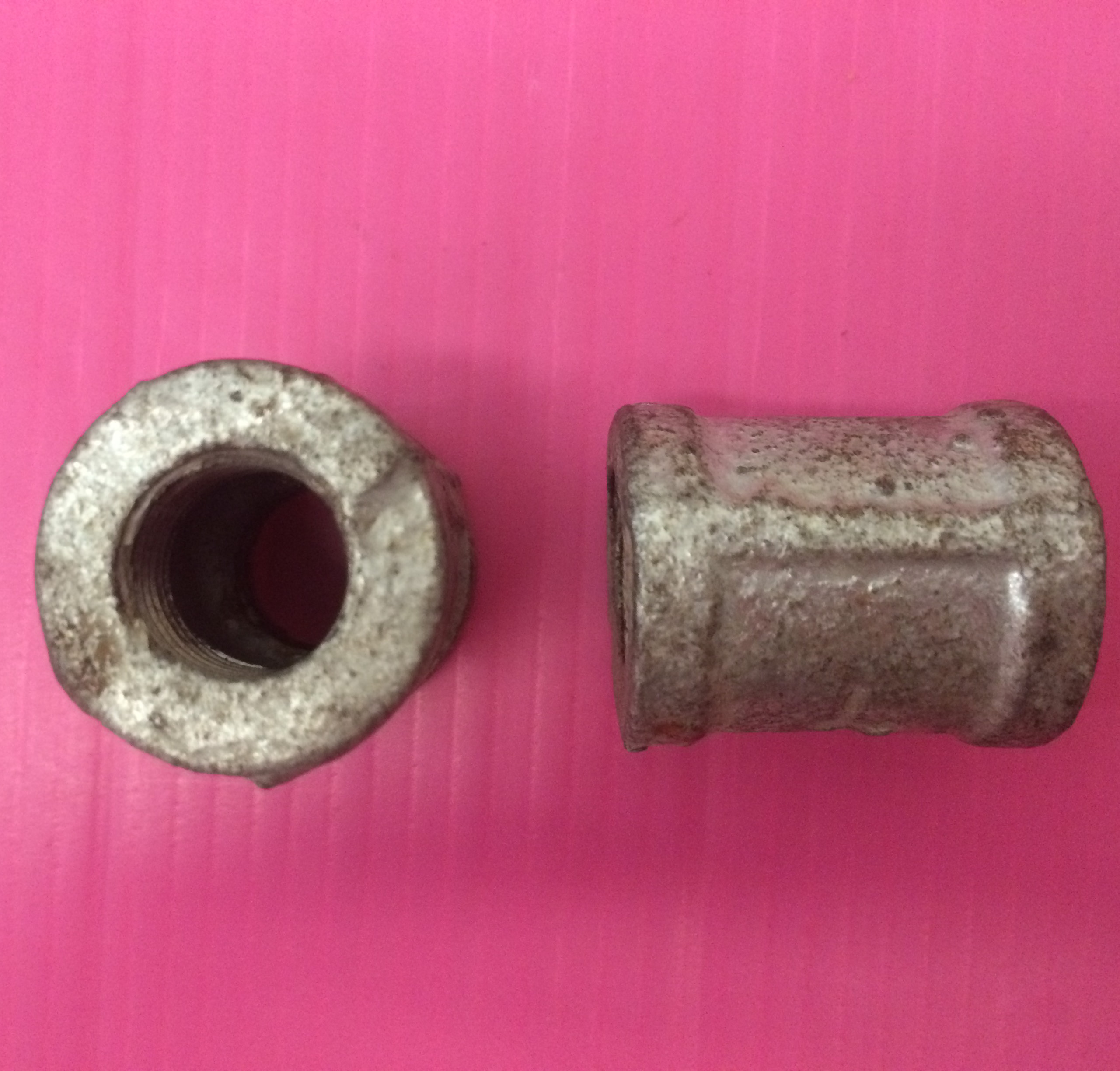 Pipe 1/2" galv. threaded (THK. 2.88) x 150 mm. (blue type)